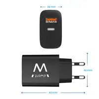 Ewent EW1319 cargador de dispositivo móvil Universal Negro Corriente alterna Carga
