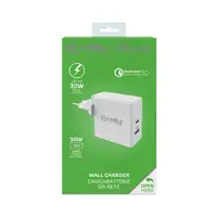 Celly TCUSBC30WWH cargador de dispositivo móvil Universal Blanco Corriente alterna