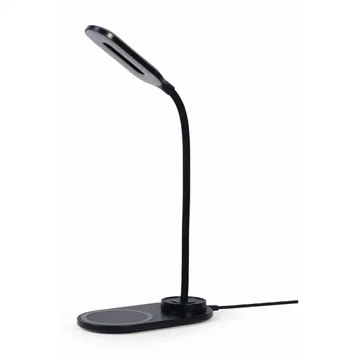 Gembird TA-WPC10-LED-01 cargador de dispositivo móvil Smartphone Negro CC Cargador