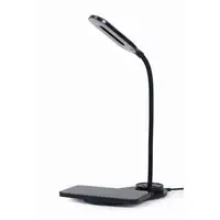 Gembird TA-WPC10-LED-01 cargador de dispositivo móvil Smartphone Negro CC Cargador