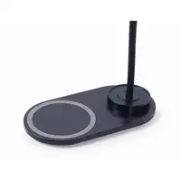 Gembird TA-WPC10-LED-01 cargador de dispositivo móvil Smartphone Negro CC Cargador