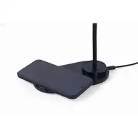 Gembird TA-WPC10-LED-01 cargador de dispositivo móvil Smartphone Negro CC Cargador