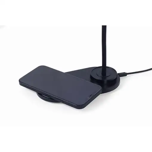 Gembird TA-WPC10-LED-01 cargador de dispositivo móvil Smartphone Negro CC Cargador