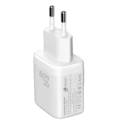 Leotec LECSPH35W2W cargador de dispositivo móvil Universal Blanco Corriente altern
