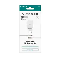 Vivanco Super Fast Power Delivery Charger Set Universal Blanco Corriente alterna I