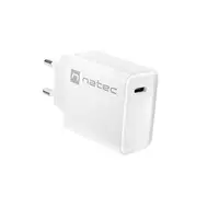 NATEC RIBERA Universal Blanco Corriente alterna Carga rápida Interior