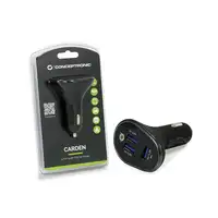 Conceptronic CARDEN06B cargador de dispositivo móvil Universal Negro Encendedor de