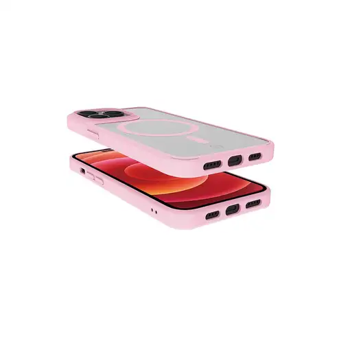 Celly Magmatt funda para teléfono móvil 15,5 cm (6.1") Rosa, Transparente