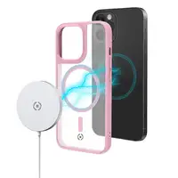 Celly Magmatt funda para teléfono móvil 15,5 cm (6.1") Rosa, Transparente