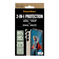 PanzerGlass ® 2-in-1 Protection Bundle Samsung Galaxy S25 Protector de pantalla 1