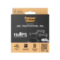 PanzerGlass ® Hoops® Black Camera Lens Protector iPhone 14 Pro | 14 Pro Max Protec