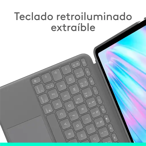Logitech Combo Touch, iPad Air 11 in (M2), iPad Air (4.ª y 5.ª Gen. - 2020, 2022),