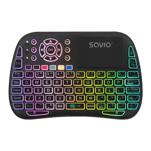 Savio SAVMKW-04 teclado para móvil QWERTY Inglés de EE. UU. USB Tipo C Negro