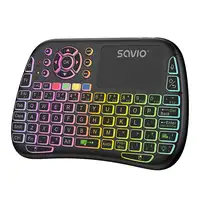Savio SAVMKW-04 teclado para móvil QWERTY Inglés de EE. UU. USB Tipo C Negro