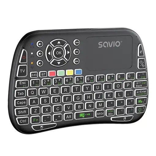 Savio SAVMKW-04 teclado para móvil QWERTY Inglés de EE. UU. USB Tipo C Negro
