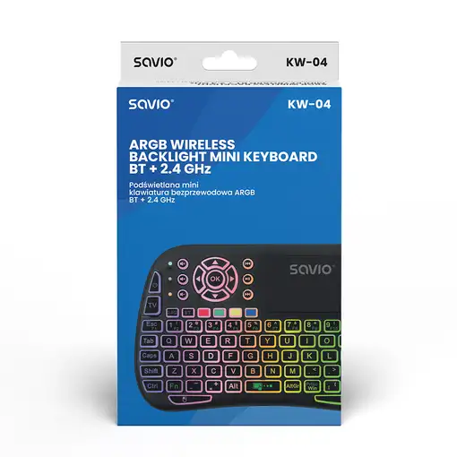 Savio SAVMKW-04 teclado para móvil QWERTY Inglés de EE. UU. USB Tipo C Negro