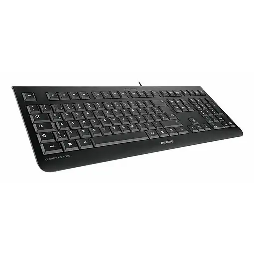 CHERRY KC 1000 teclado Hogar / Oficina USB QWERTY Portugués Negro