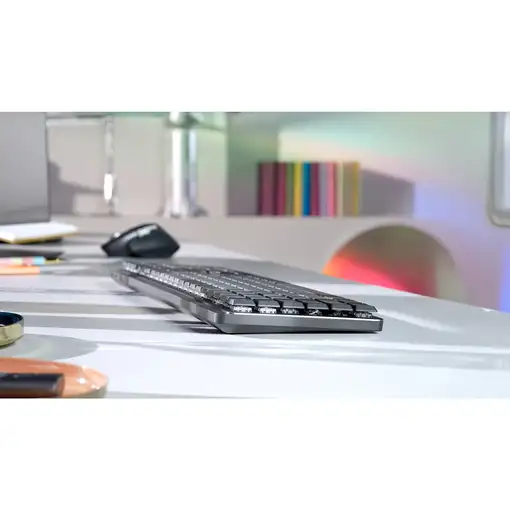 Logitech 920-010749 teclado Oficina RF Wireless + Bluetooth QWERTZ Alemán Grafito,