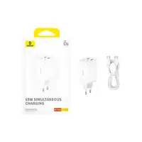 Baseus GAN6 65W ADPTR + 100W C KBL-BYZ cargador de dispositivo móvil PDA, Tableta,