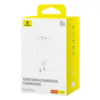 Baseus GAN6 65W ADPTR + 100W C KBL-BYZ cargador de dispositivo móvil PDA, Tableta,