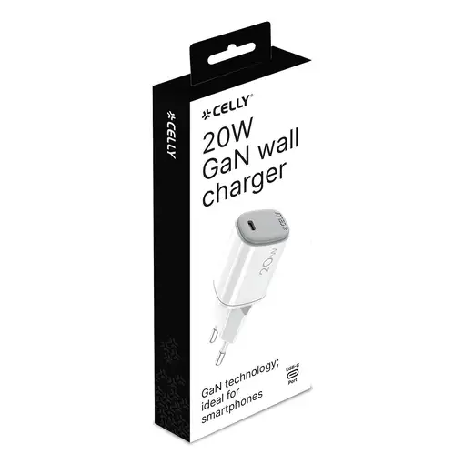 Celly UPTC1USBC20WWH cargador de dispositivo móvil Micrófono, Smartphone, Reloj in