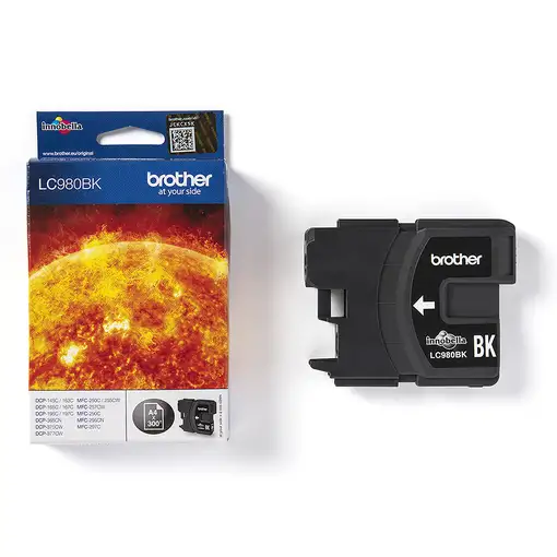 Brother LC980BK cartucho de tinta 1 pieza(s) Original Negro