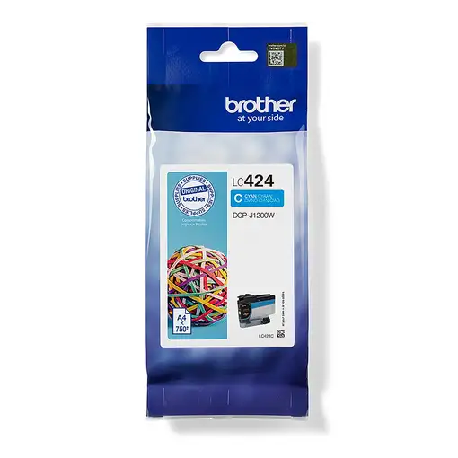 Brother LC424C cartucho de tinta 1 pieza(s) Original Cian