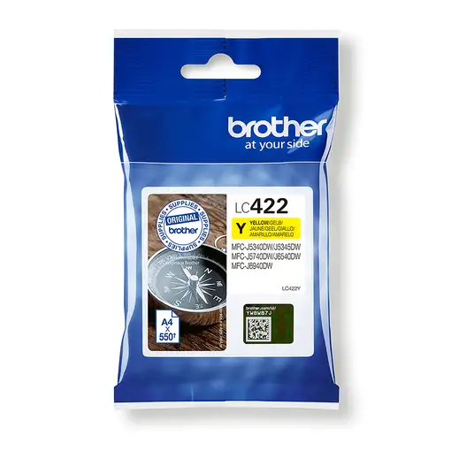 Brother LC-422Y cartucho de tinta 1 pieza(s) Original Amarillo