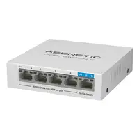 Keenetic Switch Gigabit de 5 puertos con 4 puertos PoE+ y asignación de energía de