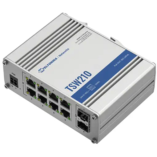 Teltonika TSW210 switch No administrado Gigabit Ethernet (10/100/1000) Aluminio