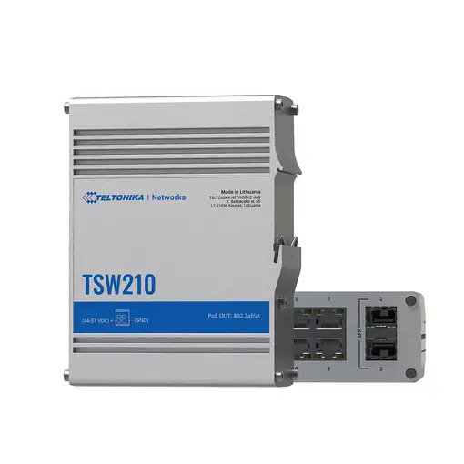 Teltonika TSW210 switch No administrado Gigabit Ethernet (10/100/1000) Aluminio