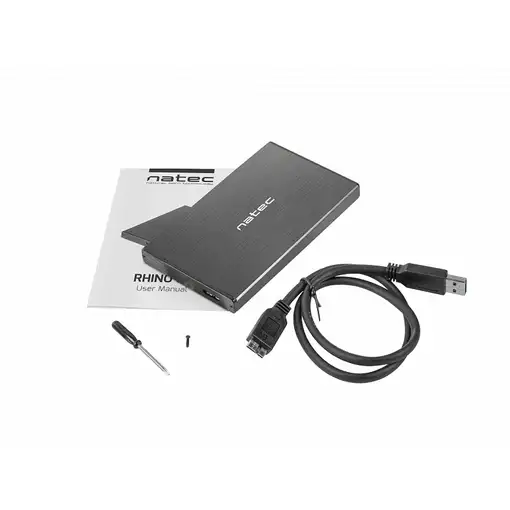 NATEC NKZ-0941 caja para disco duro externo Carcasa de disco duro/SSD Negro 2.5"
