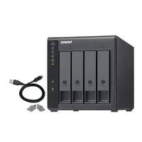 QNAP TR-004 caja para disco duro externo Carcasa de disco duro/SSD Negro 2.5/3.5"