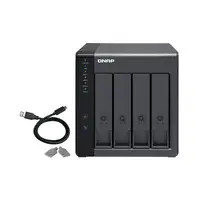 QNAP TR-004 caja para disco duro externo Carcasa de disco duro/SSD Negro 2.5/3.5"