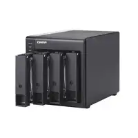 QNAP TR-004 caja para disco duro externo Carcasa de disco duro/SSD Negro 2.5/3.5"