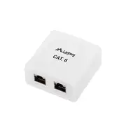 Lanberg OS6-0002-W cambiador de género para cable 2 x RJ-45 Blanco