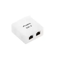 Lanberg OS6-0002-W cambiador de género para cable 2 x RJ-45 Blanco