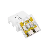 Lanberg OS6-0002-W cambiador de género para cable 2 x RJ-45 Blanco