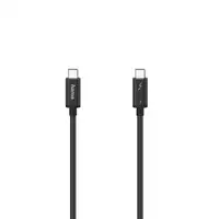 Hama USB-C 0,8 m 40 Gbit/s Negro