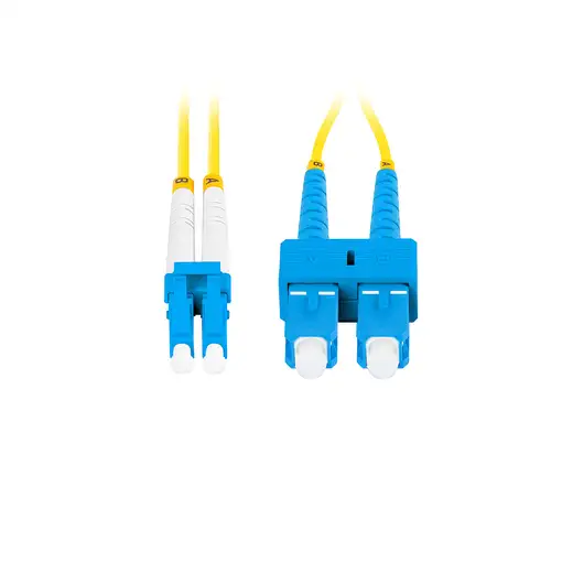 Lanberg FO-SULU-SD11-0020-YE Cable de fibra óptica e InfiniBand 2 m SC LC Amarillo