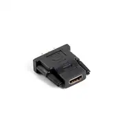 Lanberg AD-0013-BK cambiador de género para cable HDMI DVI-D 18+1 Single Link Negr