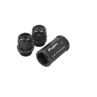 Lanberg AD-RJ45-OS6-IP67 cambiador de género para cable RJ-45 Negro