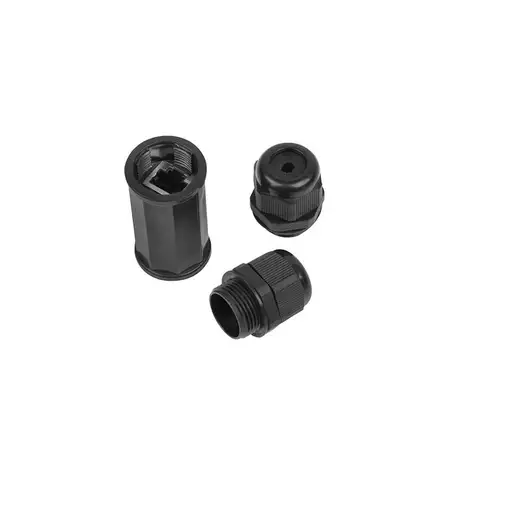 Lanberg AD-RJ45-OS6-IP67 cambiador de género para cable RJ-45 Negro