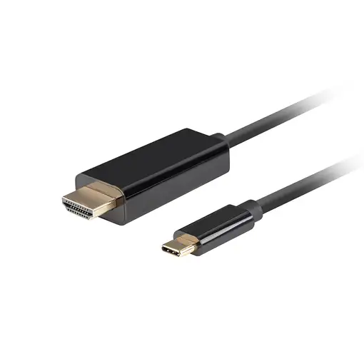 Lanberg CA-CMHD-10CU-0018-BK adaptador de cable de vídeo 1,8 m USB Tipo C HDMI