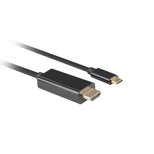 Lanberg CA-CMHD-10CU-0018-BK adaptador de cable de vídeo 1,8 m USB Tipo C HDMI