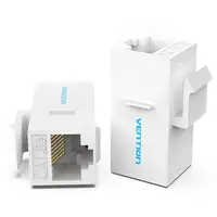 Vention Adaptador Conector RJ45 VDD-B07-W Cat5 UTP/ RJ45 Hembra - RJ45 Hembra/ Bla
