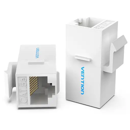 Vention Adaptador Conector RJ45 VDD-B07-W Cat5 UTP/ RJ45 Hembra - RJ45 Hembra/ Bla