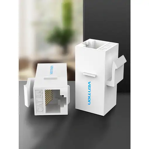 Vention Adaptador Conector RJ45 VDD-B07-W Cat5 UTP/ RJ45 Hembra - RJ45 Hembra/ Bla