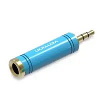 Vention Adaptador Jack VAB-S04-L/ Jack 3.5 Macho - Jack 6.5 Hembra/ Azul
