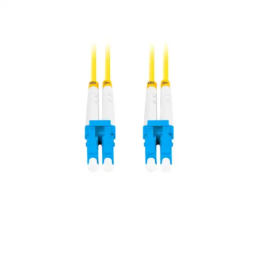 Lanberg FO-LULU-SD11-0020-YE Cable de fibra óptica e InfiniBand 2 m LC Amarillo